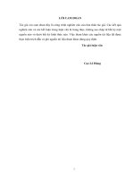 (Luận văn thạc sĩ) - Đánh giá hiệu quả cắt lũ của hồ Bản Lải, tỉnh Lạng Sơn đến khu vực hạ du