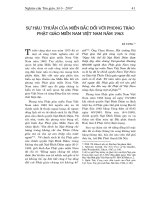 Sự hậu thuẫn của miền Bắc đối với phong trào Phật giáo miền Nam Việt Nam năm 1963