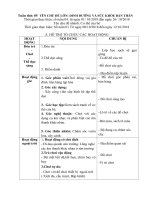 Giáo án tuần phụ 5: Chủ đề: Bản thân. Chủ đề nhánh: Cơ thể của bé