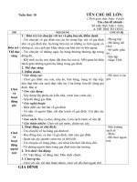 GIÁO ÁN TUẦN 10: HỌ HÀNG GIA ĐÌNH