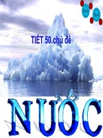 Bài giảng hóa 8 tiết 50: nước