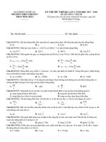Tải Đề thi thử THPT Quốc gia năm 2018 môn Vật lý trường THPT Chuyên Phan Bội Châu - Lần 1 -  Đề thi thử THPT Quốc gia 2018 môn Vật lý có đáp án