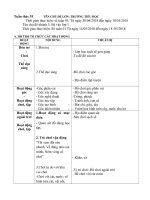 Giáo án tuần phụ tuần 35.Chủ đề. Trường tiểu học. Nhánh 3: Bé vào lớp 1