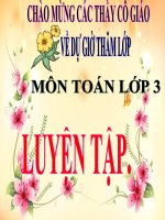 Toán 3 - Tuần 23 - Luyện tập