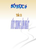 Bài giảng điện tử môn Toán 6