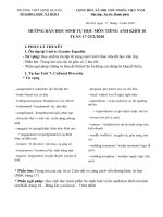 Tài liệu ôn tập môn Tiếng anh lớp 10