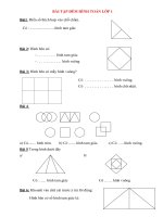 Tải 40 bài Toán đếm hình lớp 1 -  Bài tập ôn hè môn Toán lớp 1