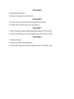 Phiếu BT ôn môn Công nghệ lớp 9 - Tuần 32