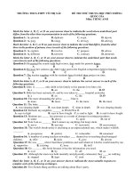 Tải Đề thi thử THPT quốc gia năm 2017 môn Tiếng Anh trường THPT Võ Thị Sáu (Có đáp án) -  Đề thi thử THPT quốc gia năm 2017 môn Tiếng Anh