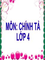 Môn Chính tả lớp 4Bài: Đường đi Sa Pa