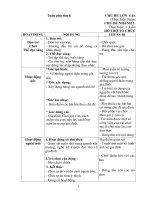 Giáo án tuần phụ 8 chủ đề nhánh 1: Gia đình của bé