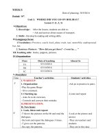 GIÁO ÁN TIÊNG ANH TUẦN 5