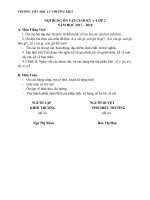 Nội dung ôn tập cuối học kỳ I năm học 2017 - 2018 (các khối lớp)