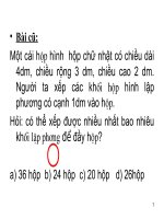 Lớp 5 - Toán: Thể tích hình hộp chữ nhật