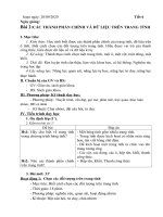 Tuần 3 - Tiết 6 - Bài 2: CÁC THÀNH PHẦN CHÍNH VÀ DỮ LIỆU TRÊN TRANG TÍNH(T2)