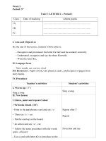 giáo án Tiếng Anh tuần 5