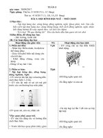 Giáo án thể dục khối 1 2 3 tuần 5