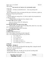 Tuần 15 - Tiết 29 - BÀI TH SỐ 4: SỬ DỤNG CÂU LỆNH ĐIỀU KIỆN