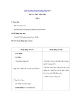 Tải Giáo án Thực hành kĩ năng sống lớp 1 bài 12 - Tiết 1 - Nhà thơ Nhí