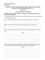 nội dung ôn tập khối lớp 5  từ ngày 27042020