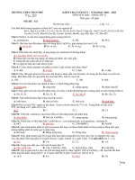 ĐỀ KT CUỐI HK1 HÓA 12 NĂM HỌC 2020-2021 CÔ NƯƠNG