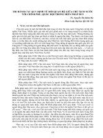 Thi hành các quy định về mối quan hệ giữa chủ tịch nước với Chính phủ, Quốc hội trong Hiến pháp 2013