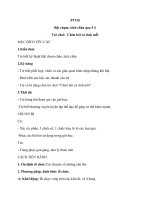 Giáo án: Bật chụm, tách chân qua 5 ô