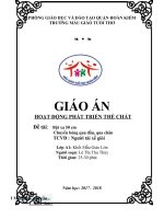 Giáo án lĩnh vực phát triển thể chất