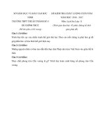 Tải Đề thi học kì 2 môn Lịch sử lớp 11 trường THPT Thuận Thành số 3, Bắc Ninh năm học 2016 - 2017 -  Đề kiểm tra học kì 2 môn Sử lớp 11 có đáp án