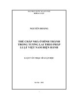 Thế chấp nhà ở hình thành trong tương lai theo quy định pháp luật Việt Nam hiện hành
