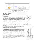 Tải Đề thi Olympic truyền thống 30-4 lần VI năm 2013 trường THPT Chuyên Quốc Học Huế môn Vật lý lớp 10 (Có đáp án) -