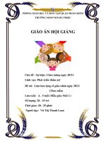 GIÁO ÁN PHÁT TRIỂN THẨM MỸ