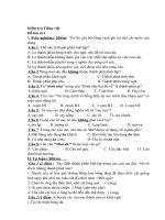 Phiếu kiểm tra Tiếng việt 9 (2 phiếu)