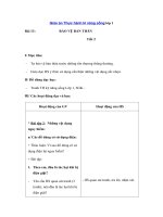 Tải Giáo án Thực hành kĩ năng sống lớp 1 bài 13 - Tiết 2 - Bảo vệ bản thân