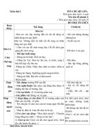 Giáo án tuần 2: chủ đề