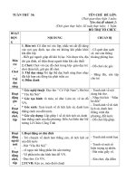 giáo án tuần 34 chủ đề 