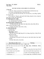 Tiết 24 - Tuần 12 - BÀI THỰC HÀNH 4: BẢNG ĐIỂM CỦA LỚP EM (tt)