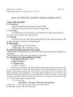 GIÁO ÁN CÔNG NGHỆ 6 TUẦN 30 TIẾT 56+57
