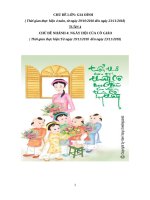 giáo án tuần phụ ngày hội của cô giáo