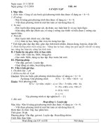 Giáo án đại 8 tiết 44 45