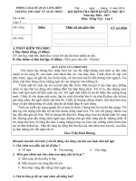 Đề kiểm tra định kì - Giữa học kì I - Khối 5 - Môn Tiếng Việt - Năm học 2016 - 2017