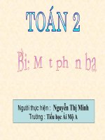 Tuần 23 - Bài: một phần ba
