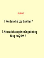 Lớp 5 - Khoa học - Tuần 15: Cao su