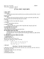 GIÁO ÁN ĐẠI SỐ 7 TUẦN 29 TIẾT 59+60