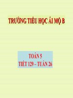 Toán 5 - Tuần 26 - Luyện tập chung (trang 137)
