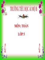 Toán 5 - Tuần 1 - Phân số thập phân