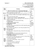 GIÁO ÁN TUẦN 2: NGÀY HỘI ĐẾN TRƯỜNG CỦA BÉ