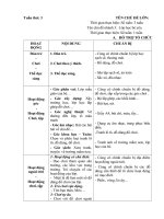 giáo án phụ tuần 3: Lớp học bé yêu