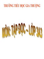 Lớp 3 - Tập đọc - Tuần 20: Chú ở bên Bác Hồ