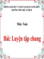 Toán 1 - Tuần 27 - Luyện tập chung - tr.147